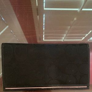 Black Coach checkbook cover